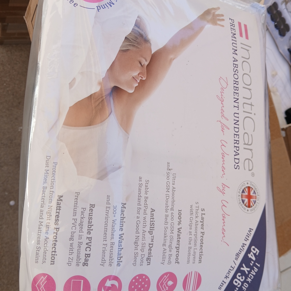 Washable Incontinence Bed Pad 36x54– Soft, Absorbent & Waterproof Mattress Prot - Picture 6 of 7